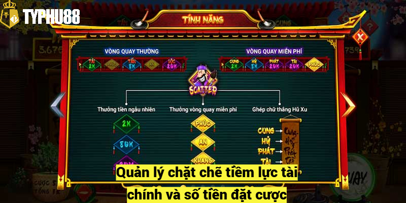 Quản lý chặt chẽ tiềm lực tài chính và số tiền đặt cược